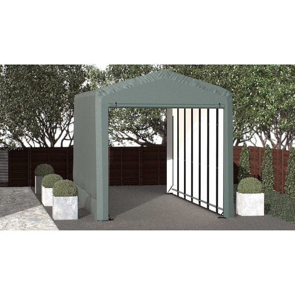 Shelterlogic ShelterTube Wind and Snow-Load Rated Garage, 14x32x16 Green SQAACC0104C01403216 - main